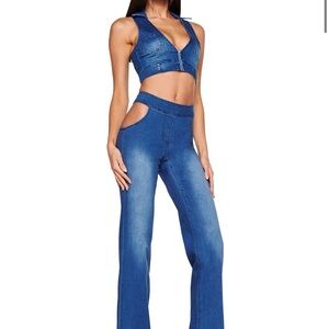 I.AM.GIA Brit Crop Top and Kayla Pant SET - Both size small